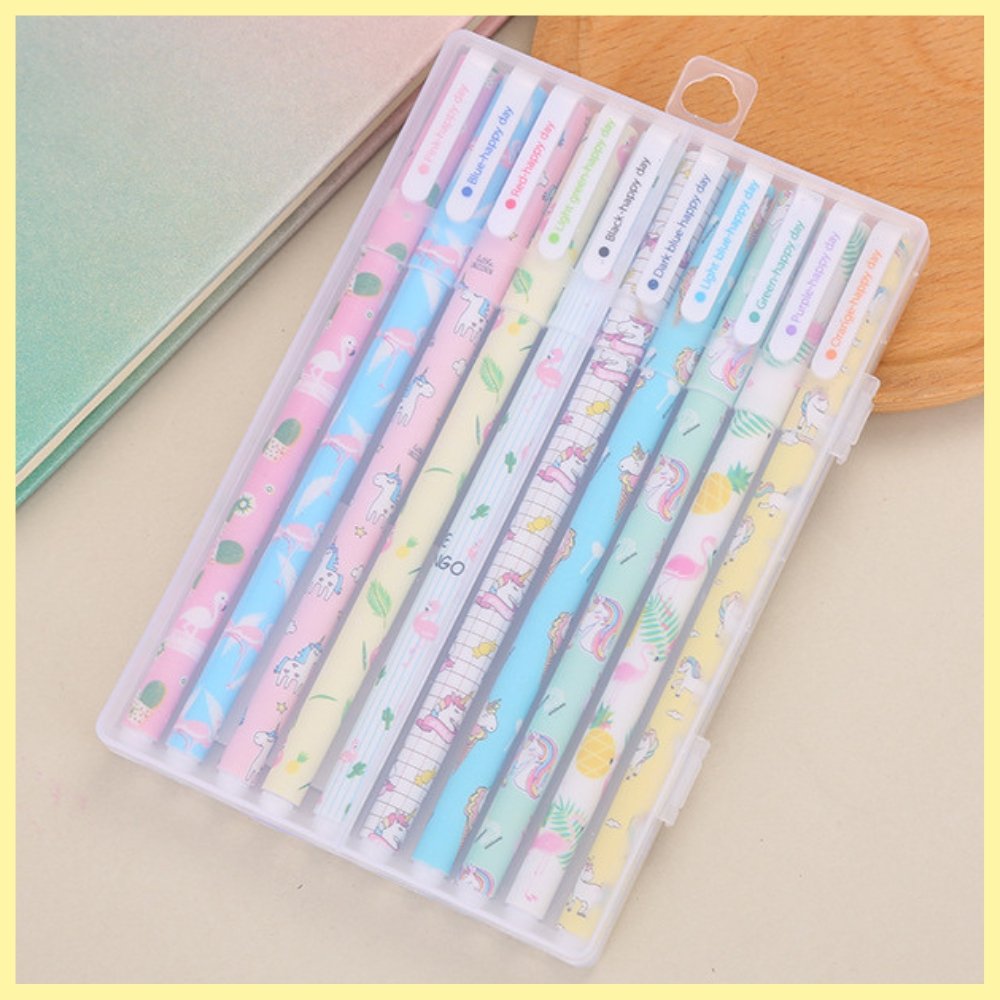 colour pen set of 10