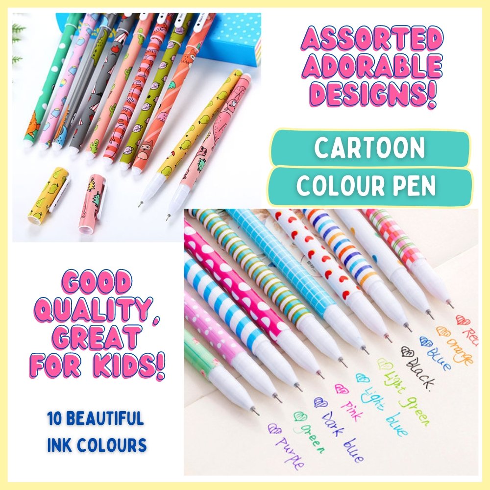 Cartoon colour pens for kids