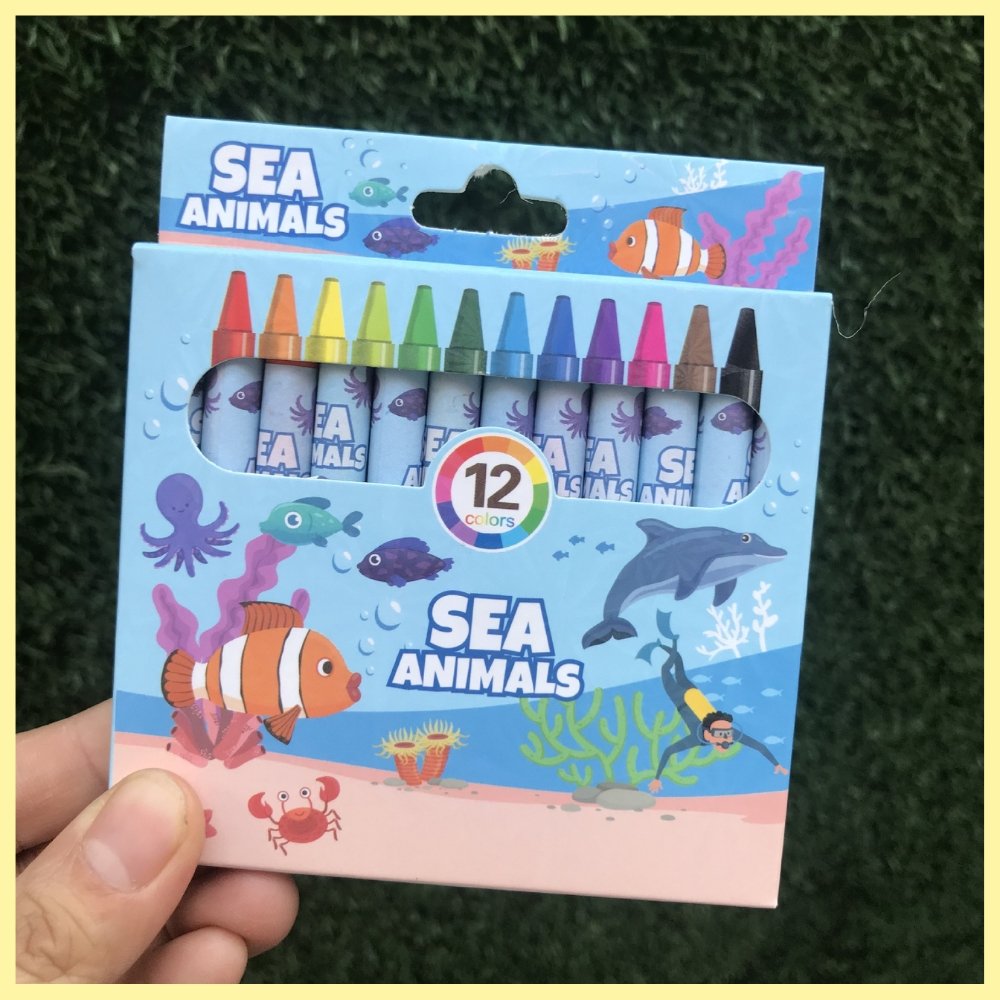 crayon sea animals