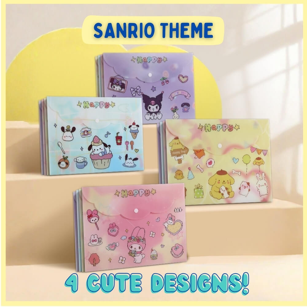 A4 Snap Button Folder (Set of 12)