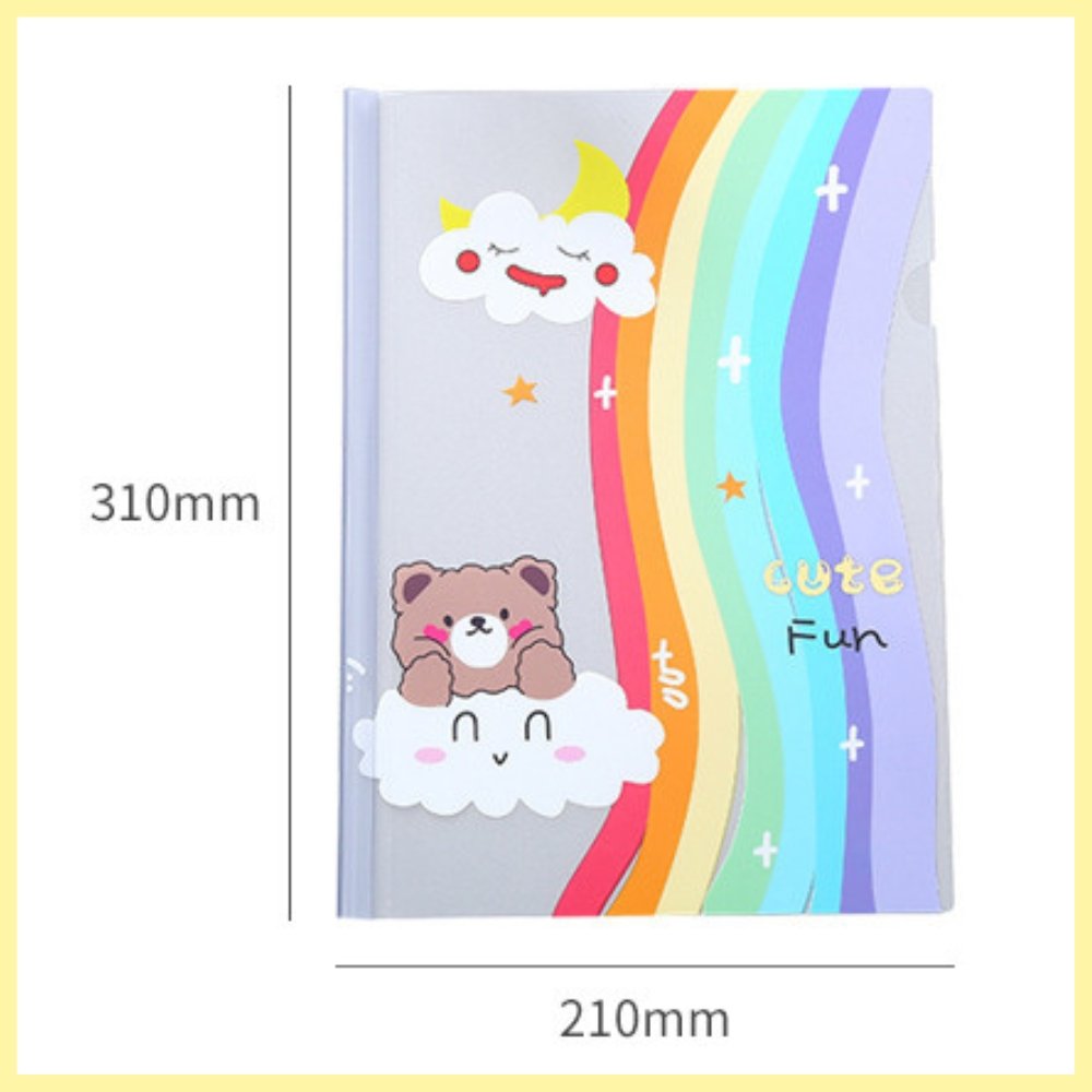 Cute Girl A4 Clip File (Set of 12)