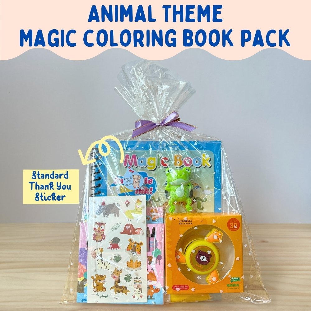 Animal Theme Magic Colouring Book Pack
