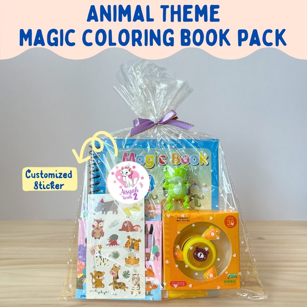 Animal Theme Magic Colouring Book