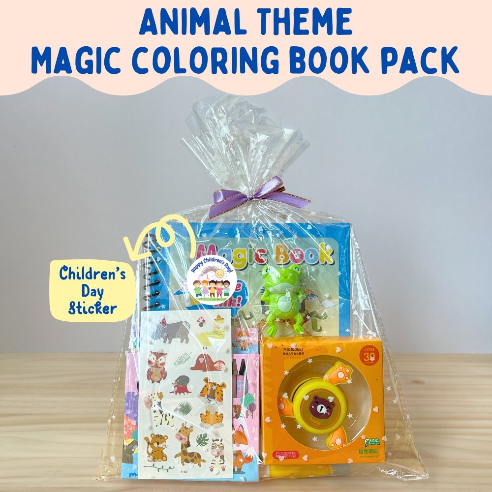 Animal Theme Magic Colouring Book