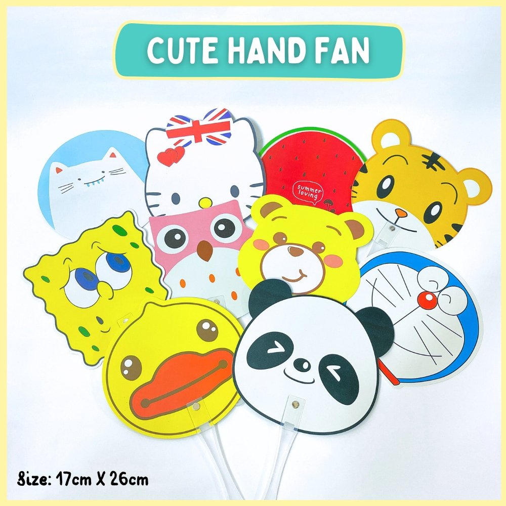 cute cartoon hand fan