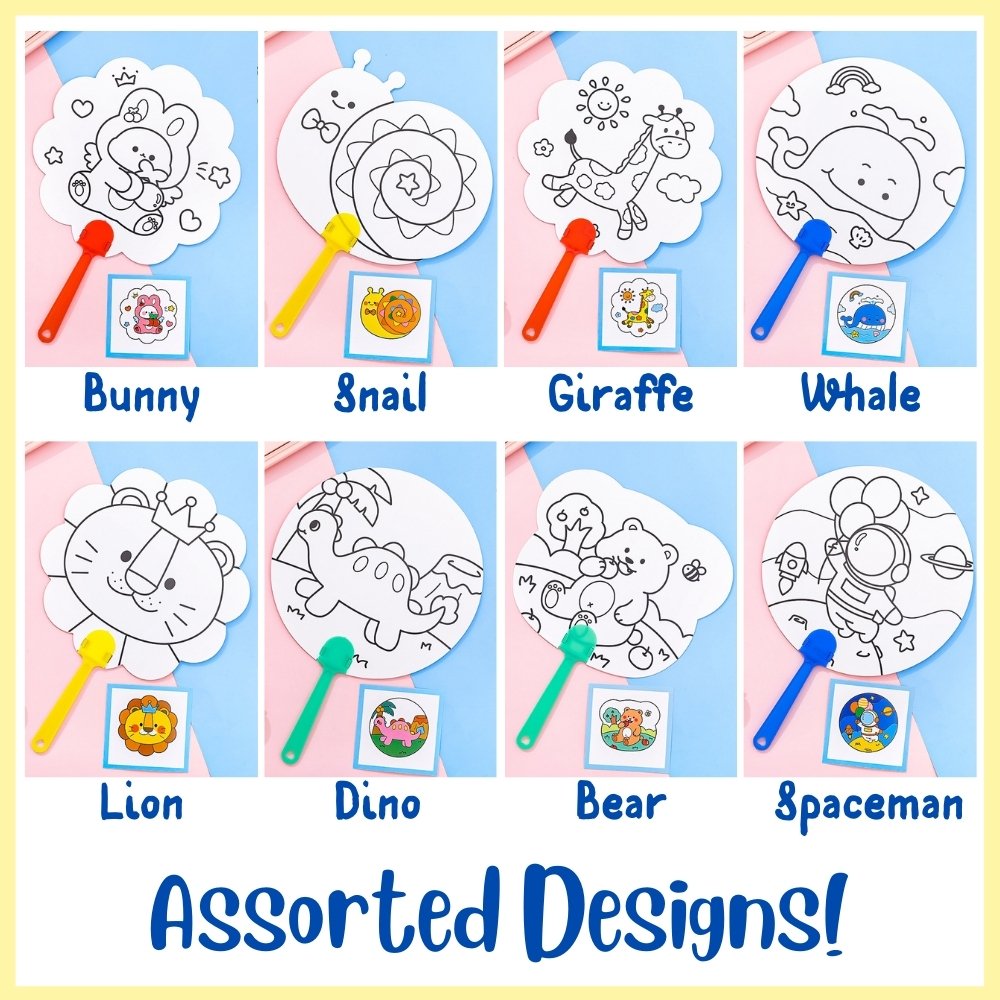 DIY Colouring Fan