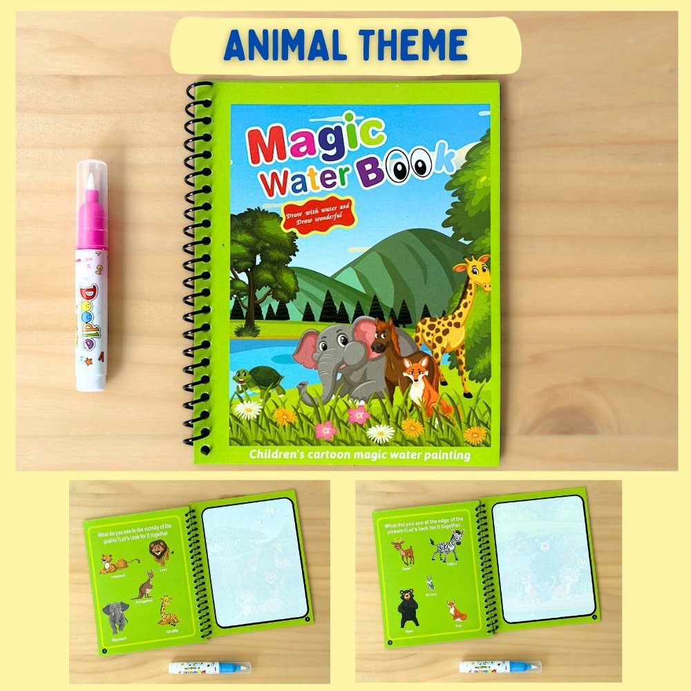 Kids Magic water colouring book