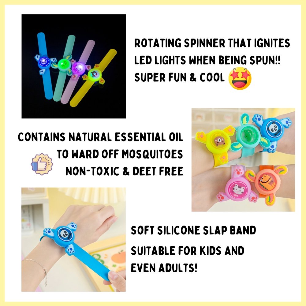 Kids LED Light Spinning Gyro Band