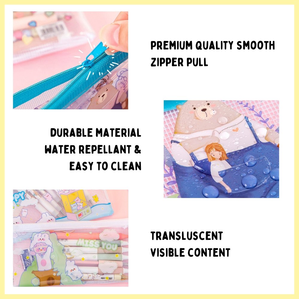 PVC Zipper Cartoon Pencil Case