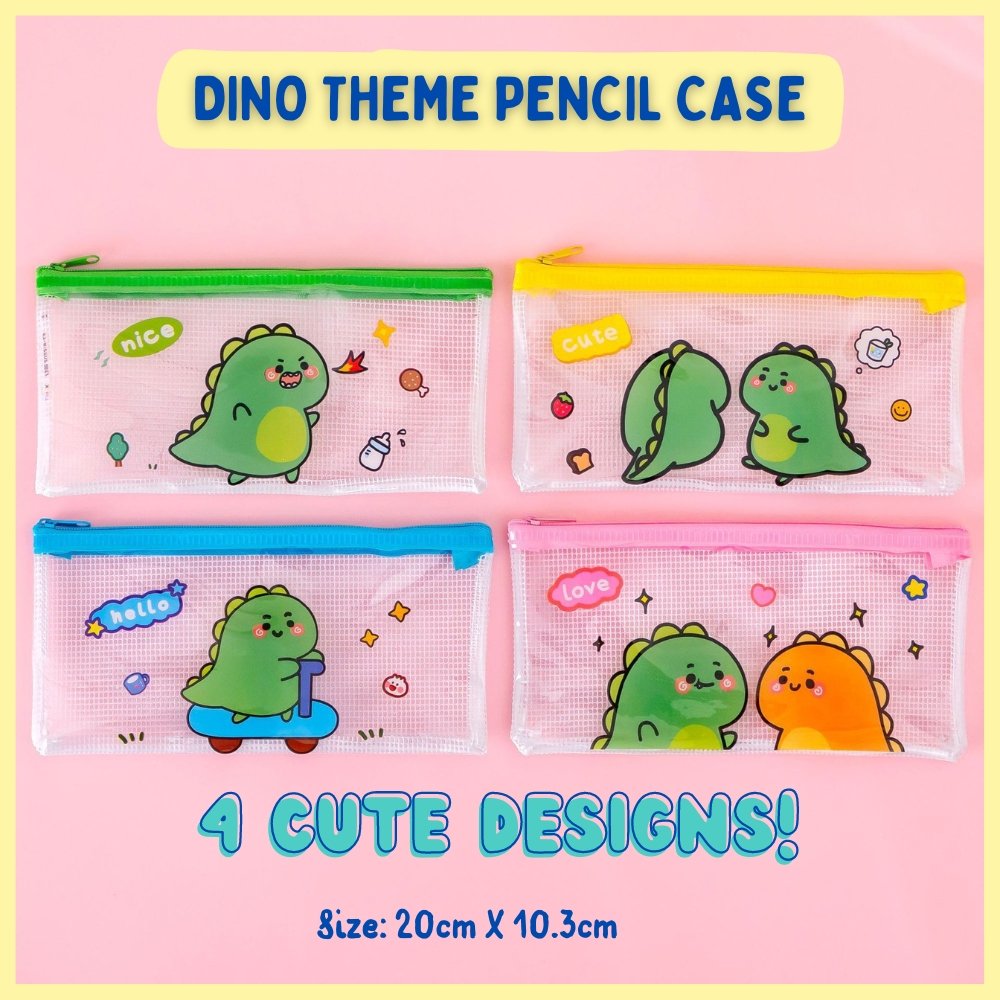 dino theme PVC Zipper Pencil Case