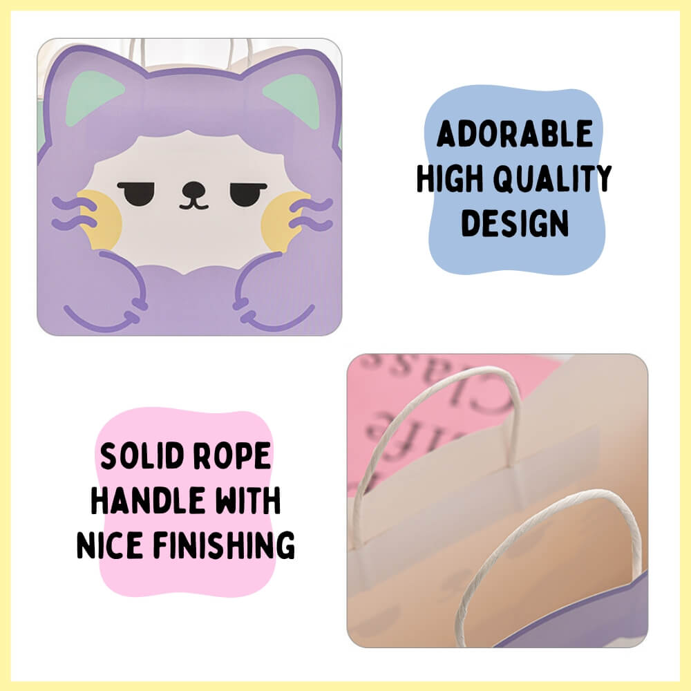 Cute Piyumi Animal Paper Bag (with Gift Tag Options)