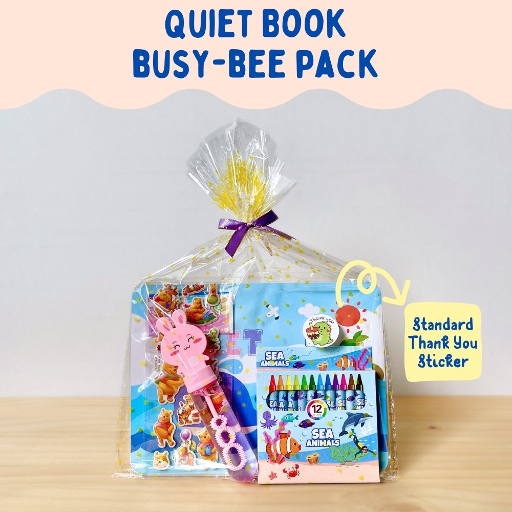 Quiet book busy bee kids goodie bags