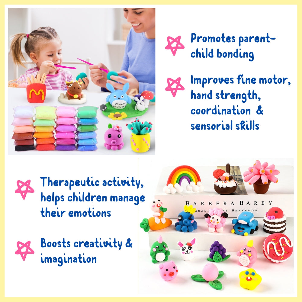 Sensory air clay kit benefits