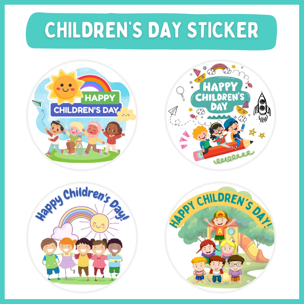 Happy children day sticker