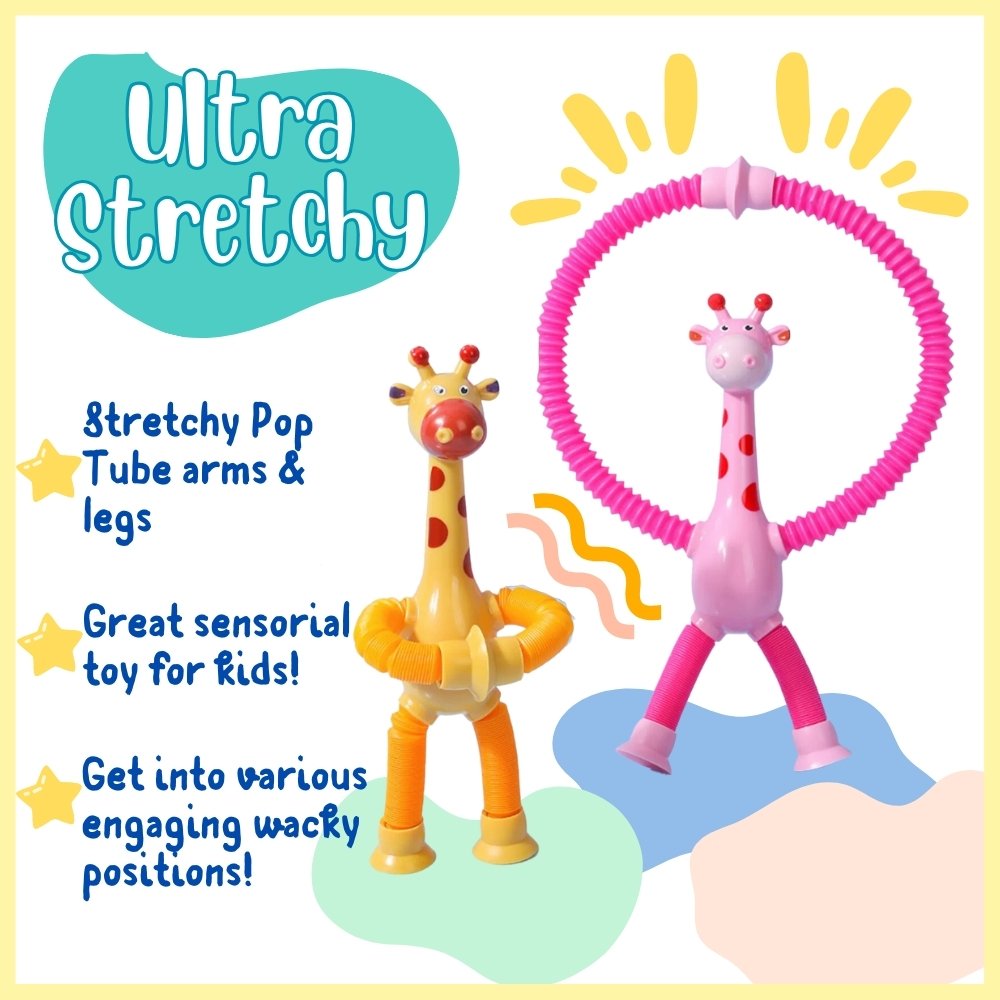 giraffe tube toy