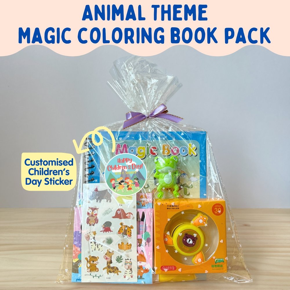 Animal Theme Magic Water Colouring Book Goodie Bag