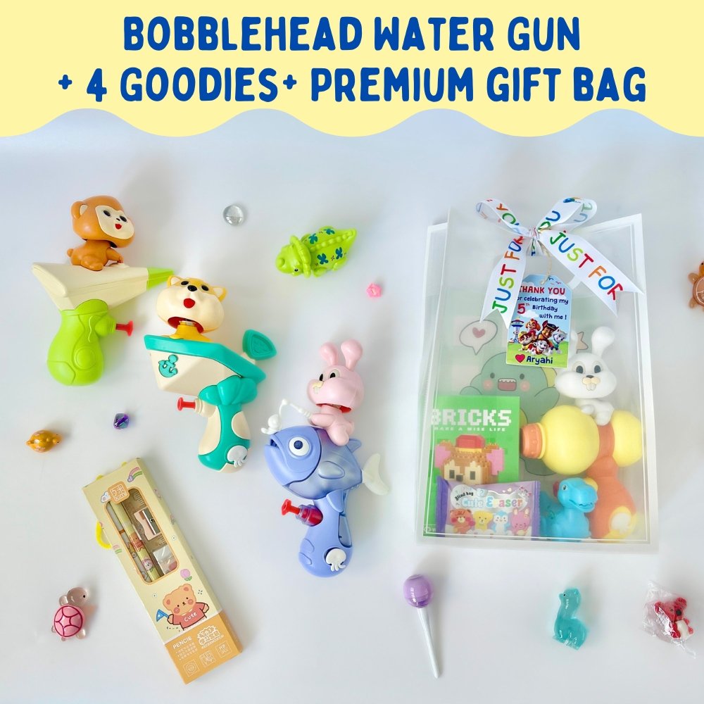 Bobble Head Water Gun Premium Goodie Bag
