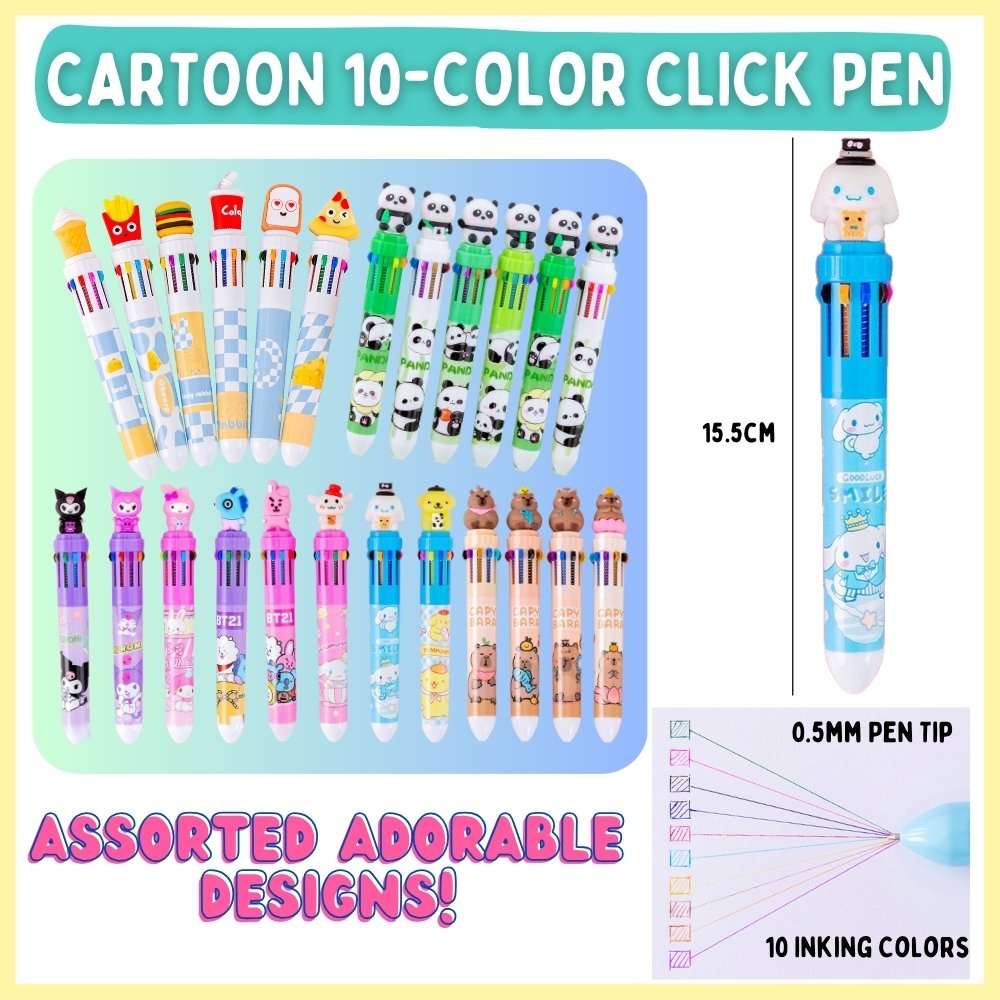 10 color click pen