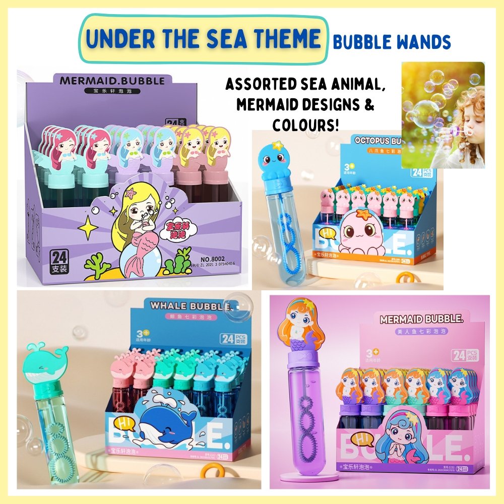 Under the sea bubble wands