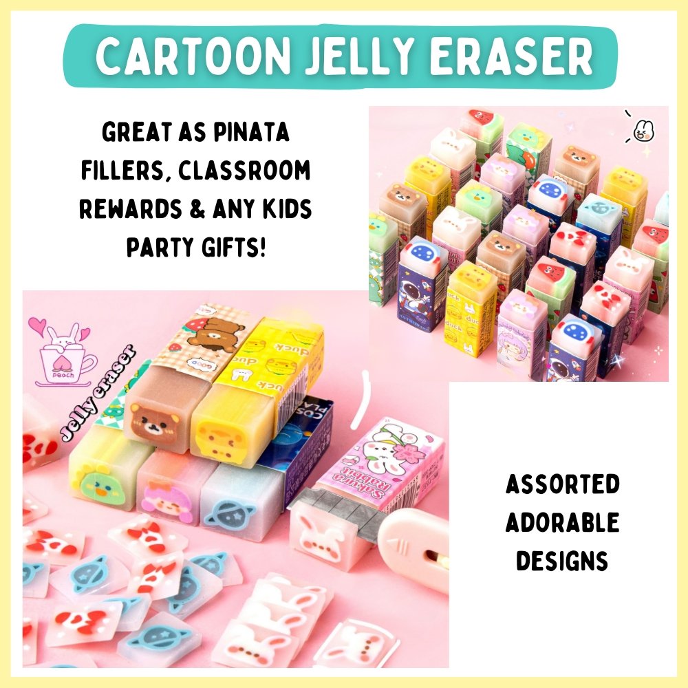 cute cartoon jelly erasers