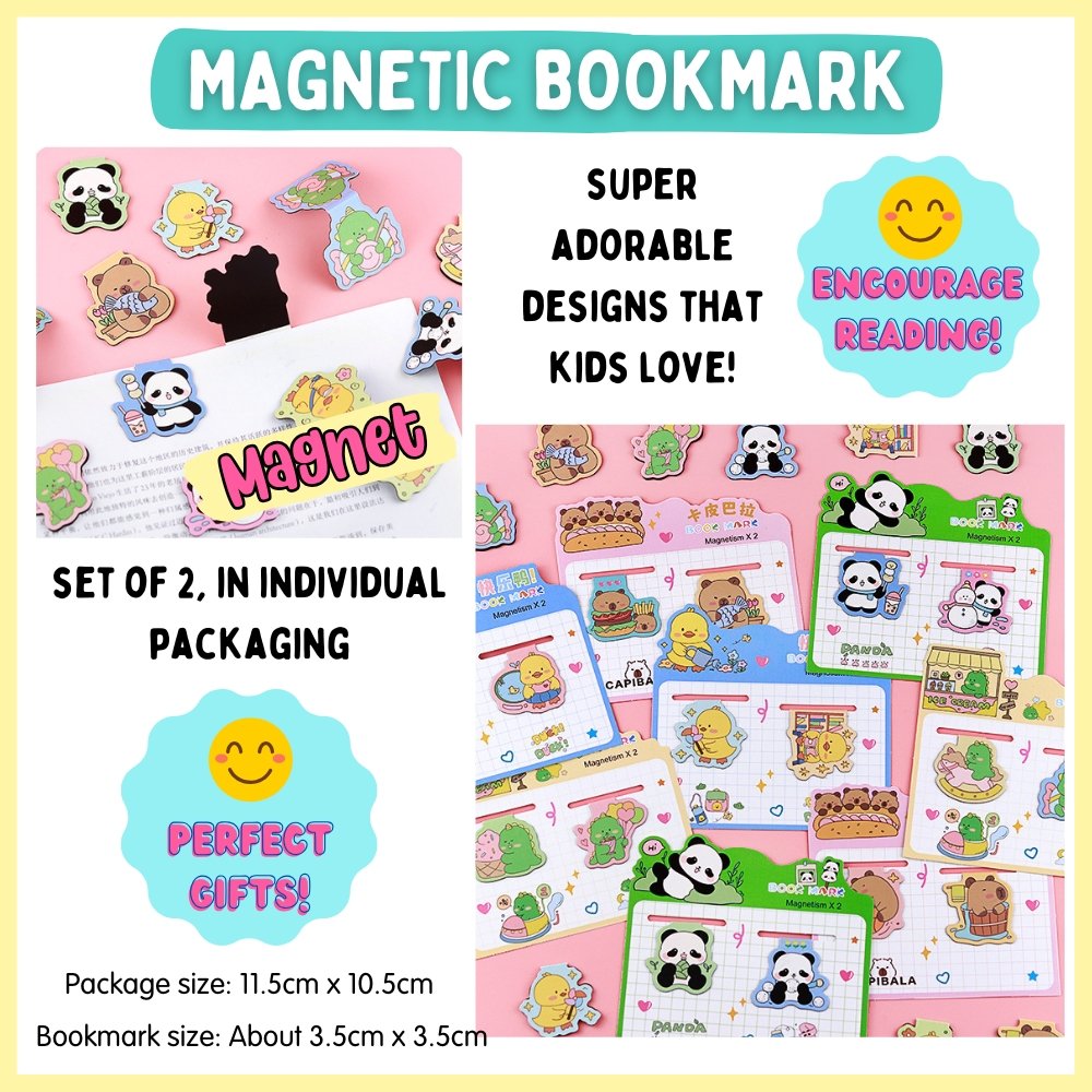 cute designs cartoon magnetic bookmark