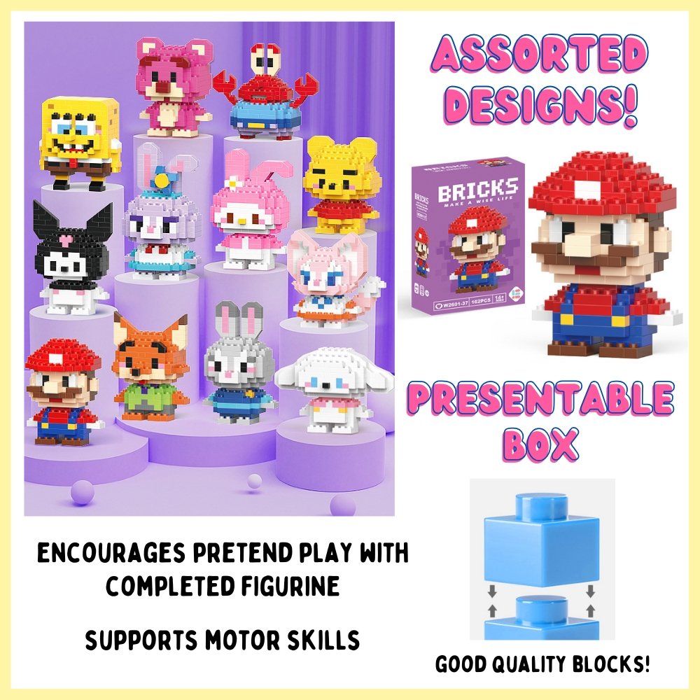 Cartoon Micro Building Blocks