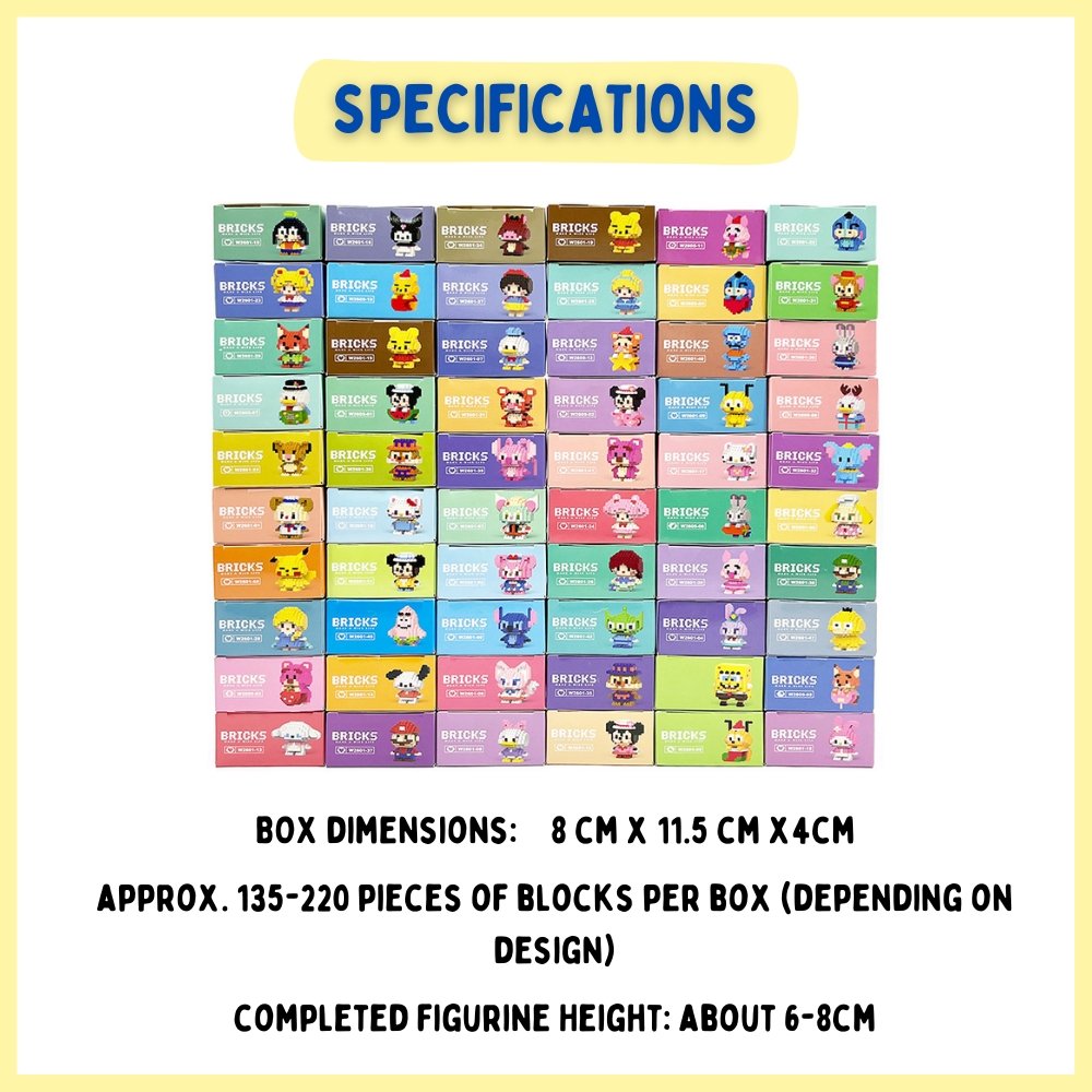 Cartoon Micro Building Blocks