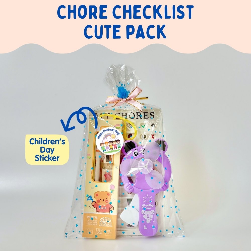 chore checklist cute pack with childrens day sticker