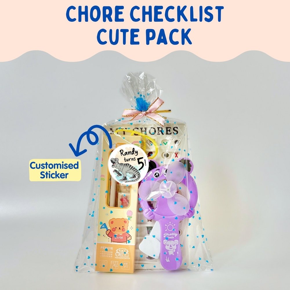 chore checklist cute packs with sticker
