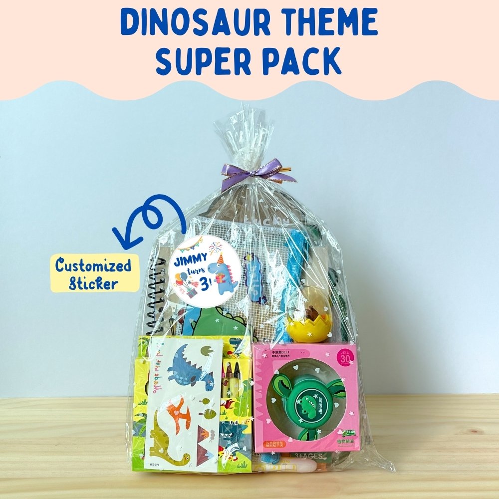 dinosaur theme kids super goodie bags pack