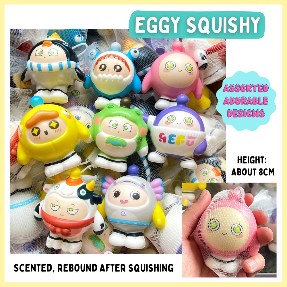 eggy squishy with cute designs