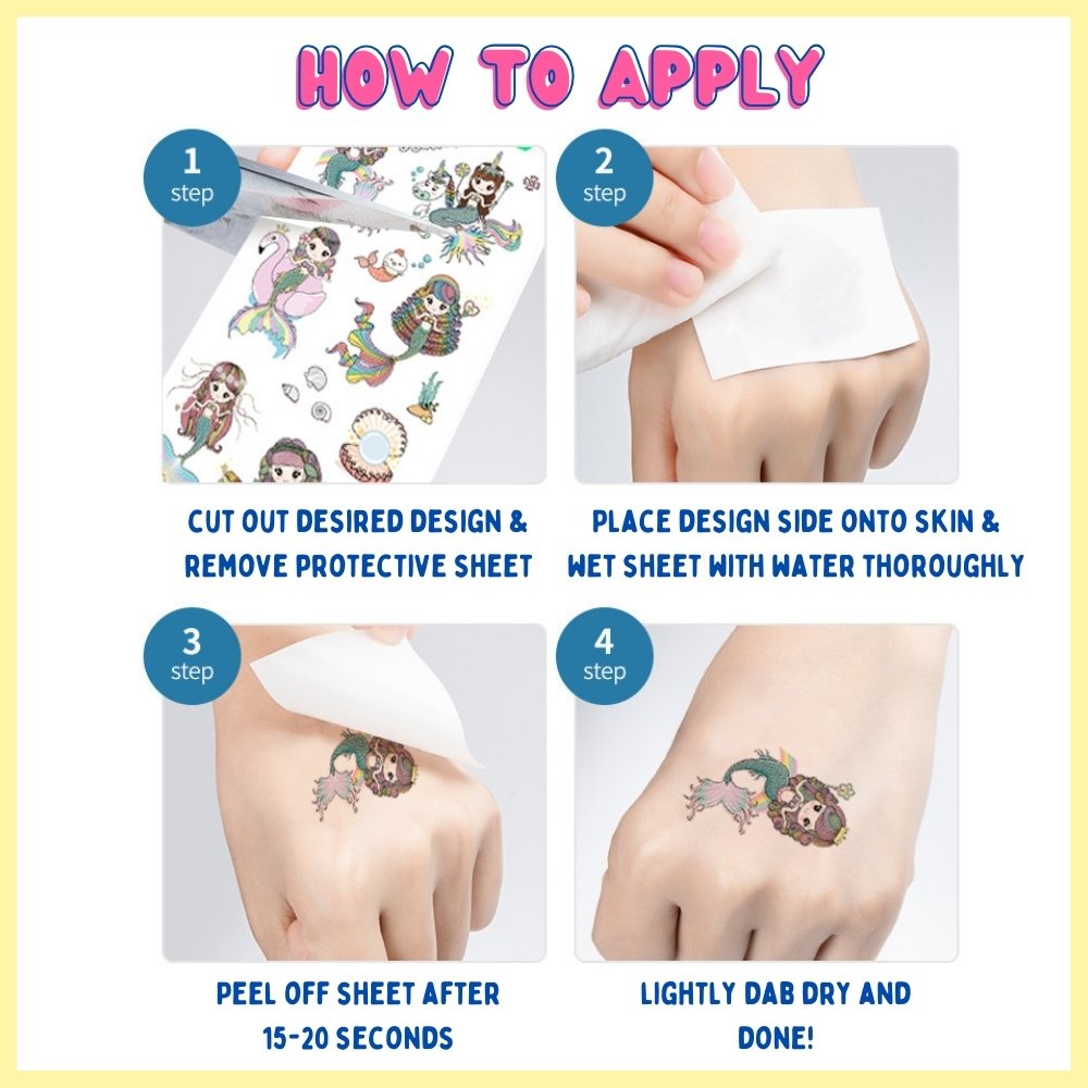 kids temporary stickers