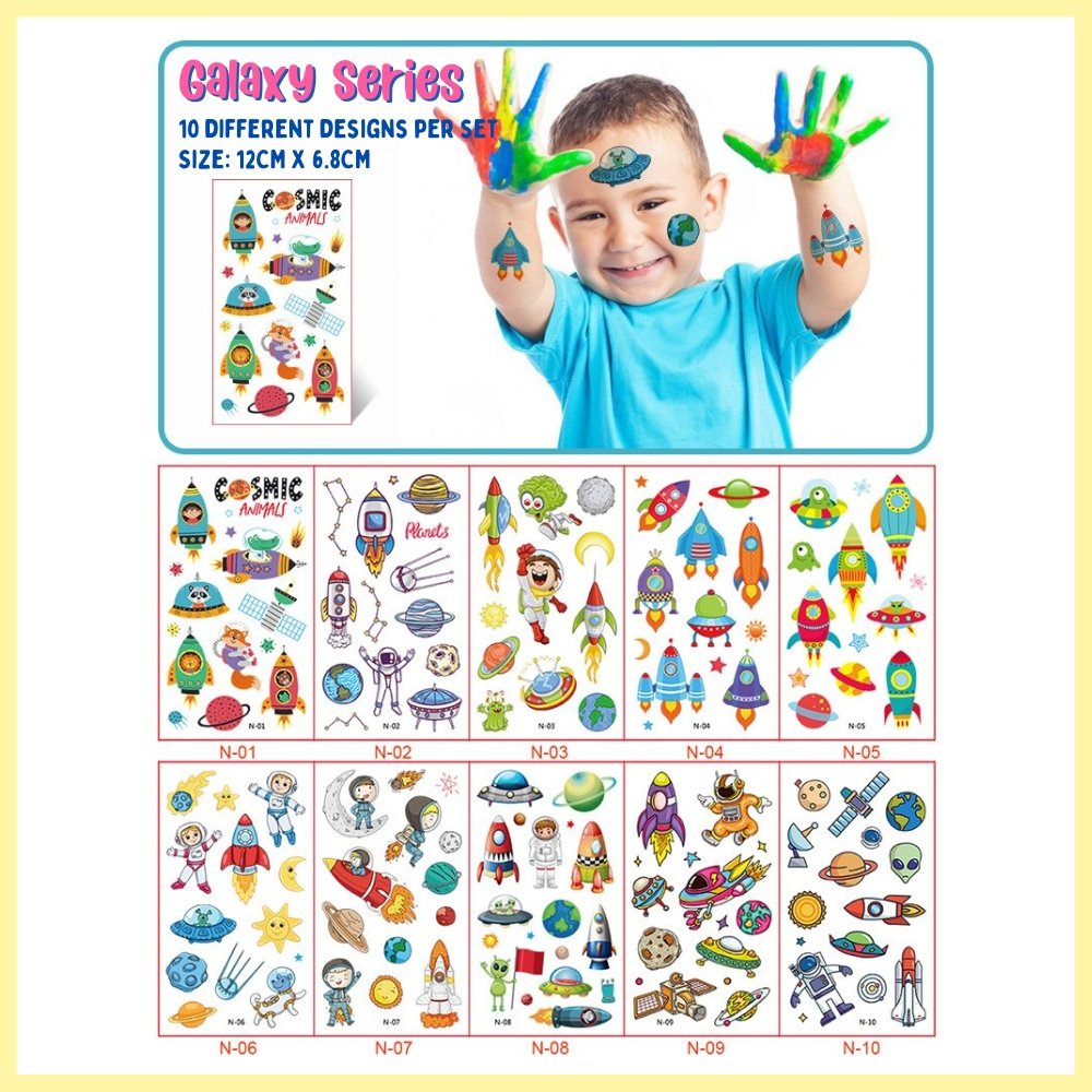 galaxy series tattoo stickers