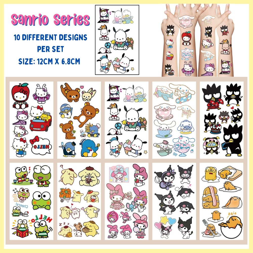 sanrio series tattoo stickers