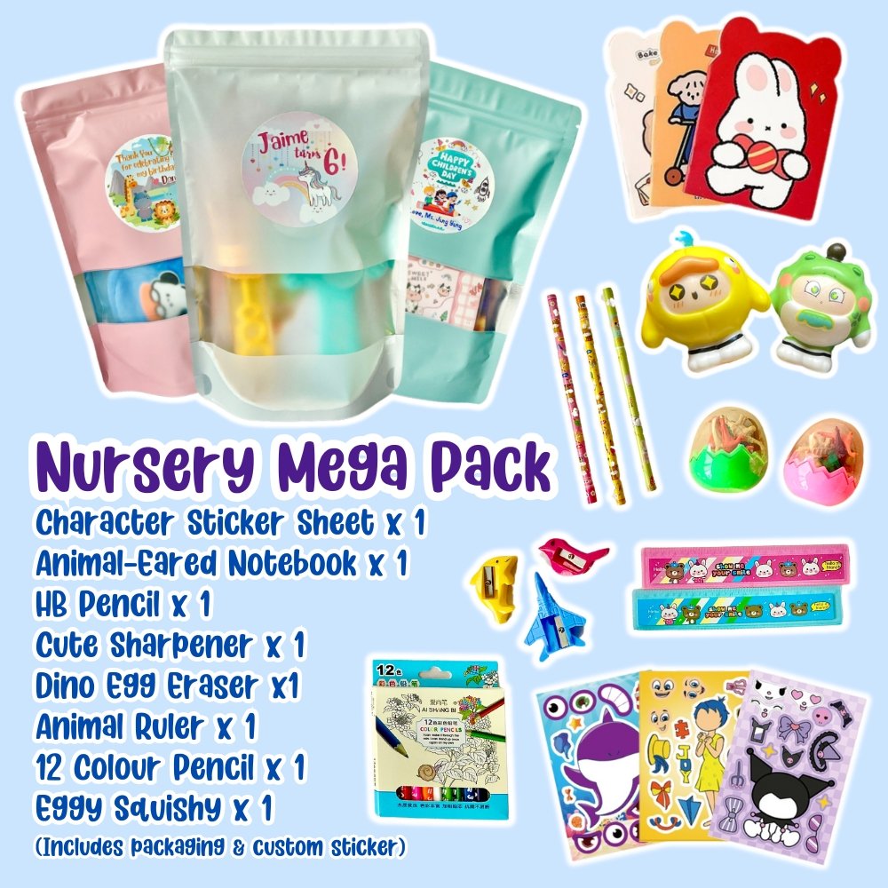 nursery mega pack with stationery items