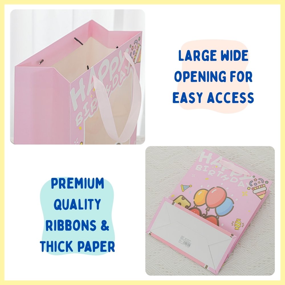 paper bag with ballon prints