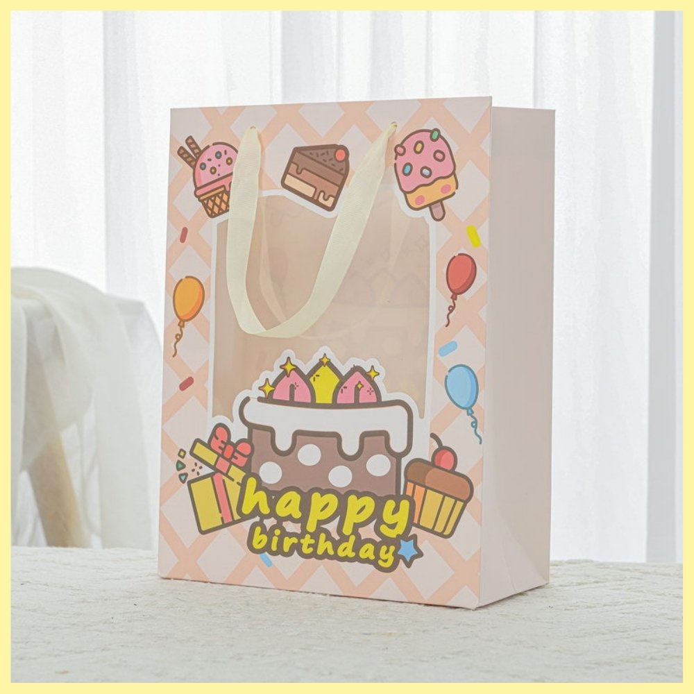 birthday print paper bag