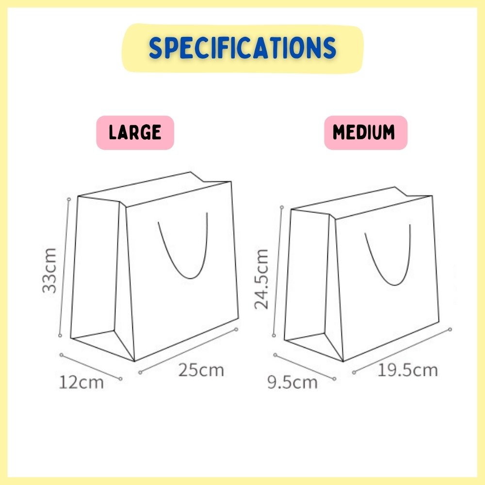 size specification for bag