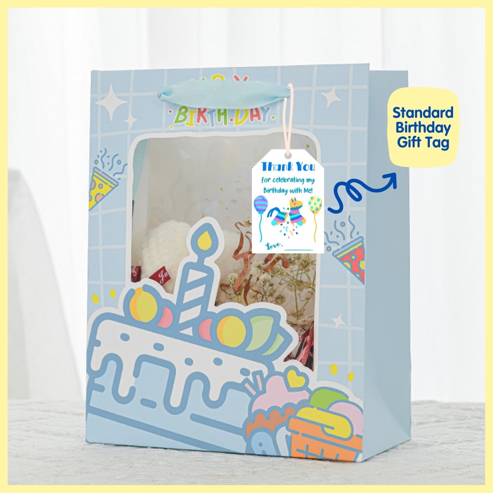 standard tag for birthday bag