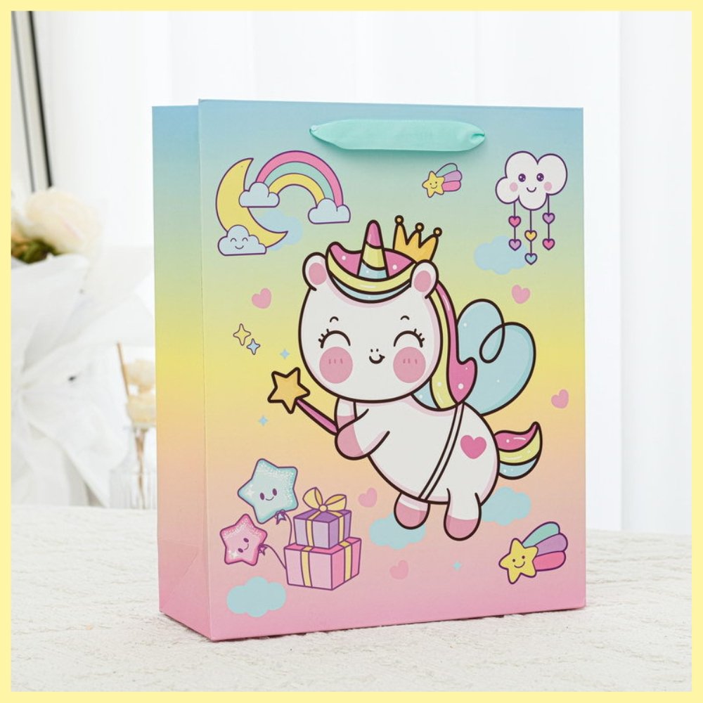 Unicorn paper bag for kids