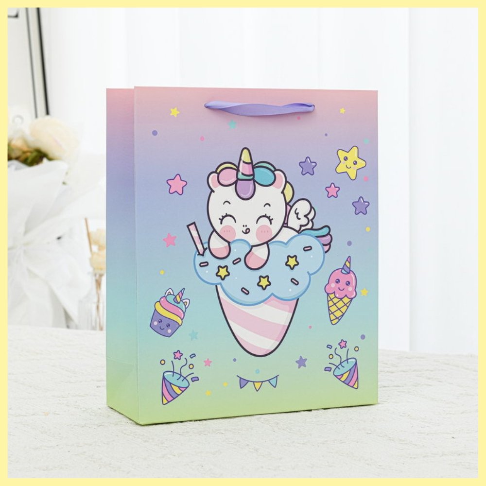 Kids unicorn paper bag