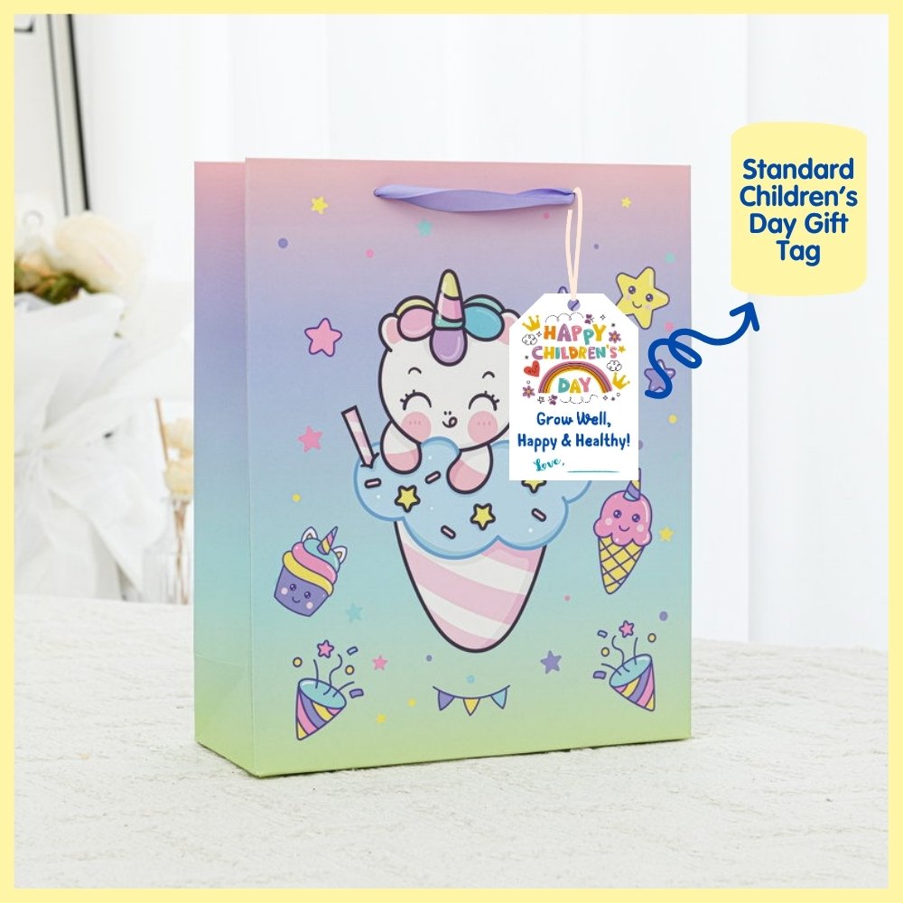 unicorn bag with children day tag