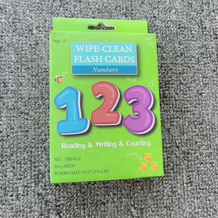wipe clean flashcards video