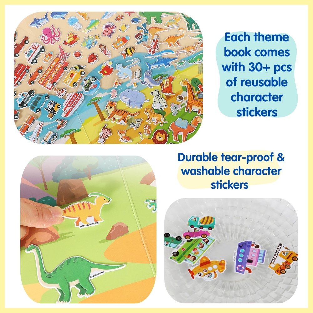 Reusable Jelly Sticker Play Kit
