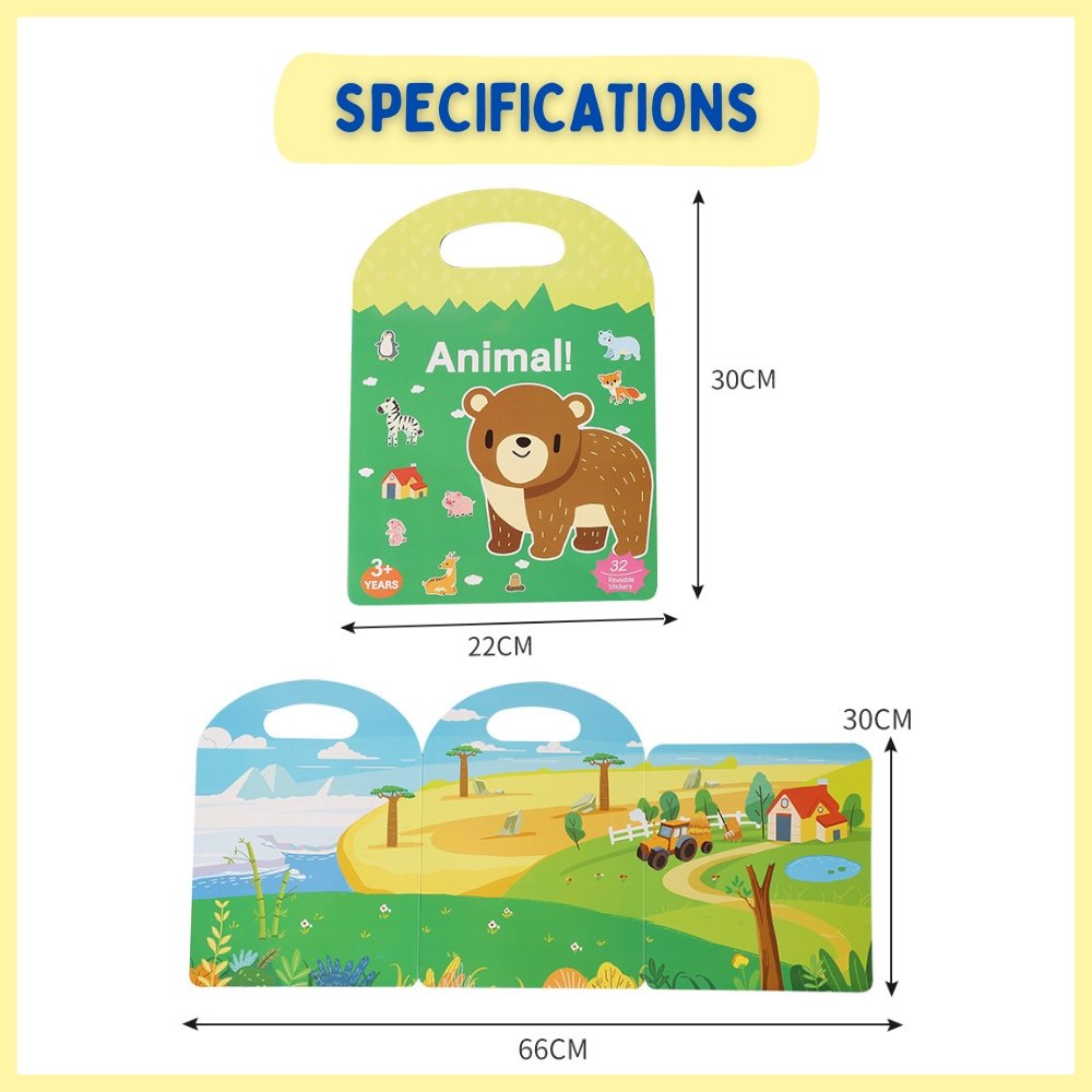 Reusable Jelly Sticker Play Kit