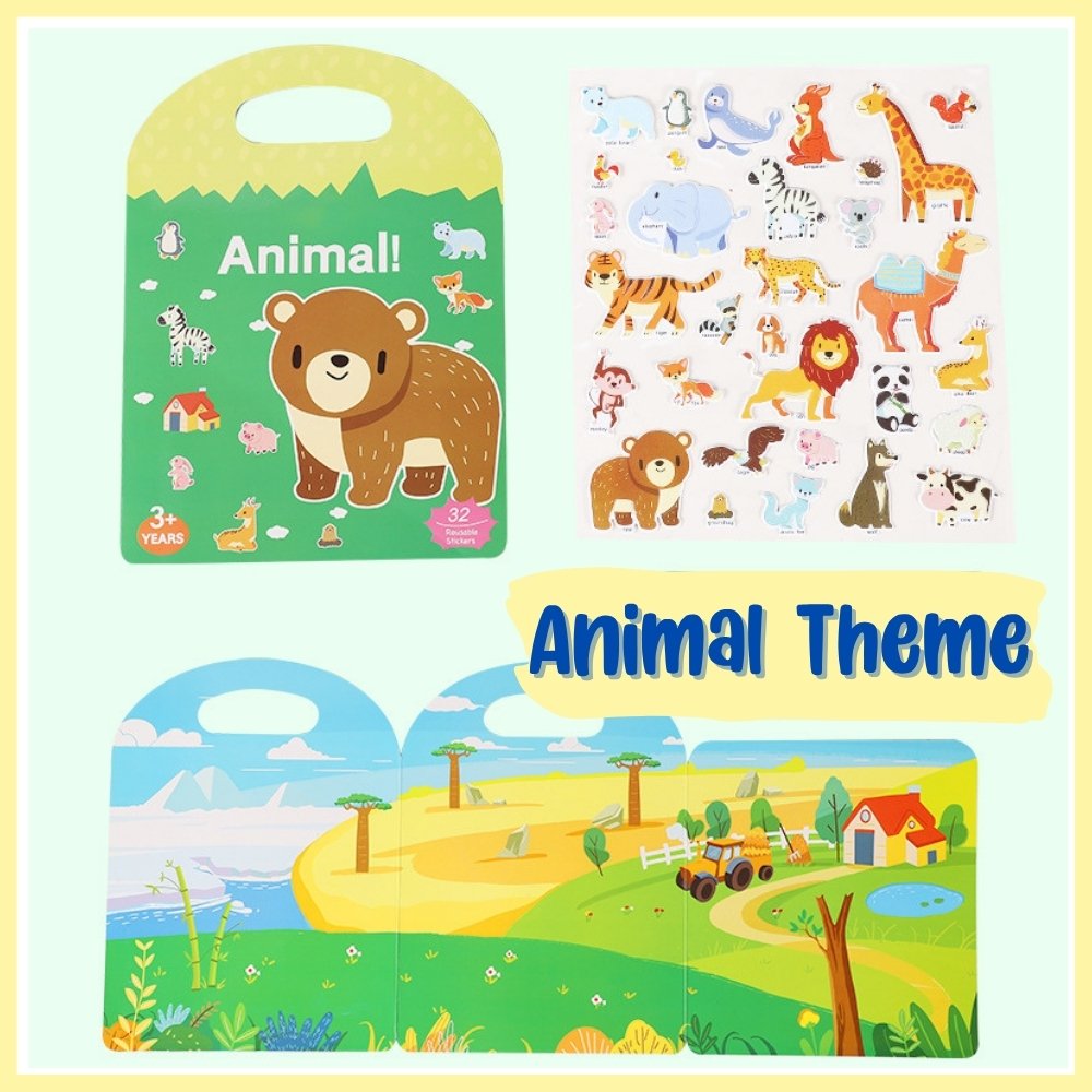 Reusable Jelly Sticker Play Kit
