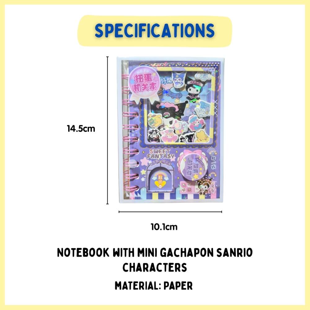 Sanrio Gachapon Notebook