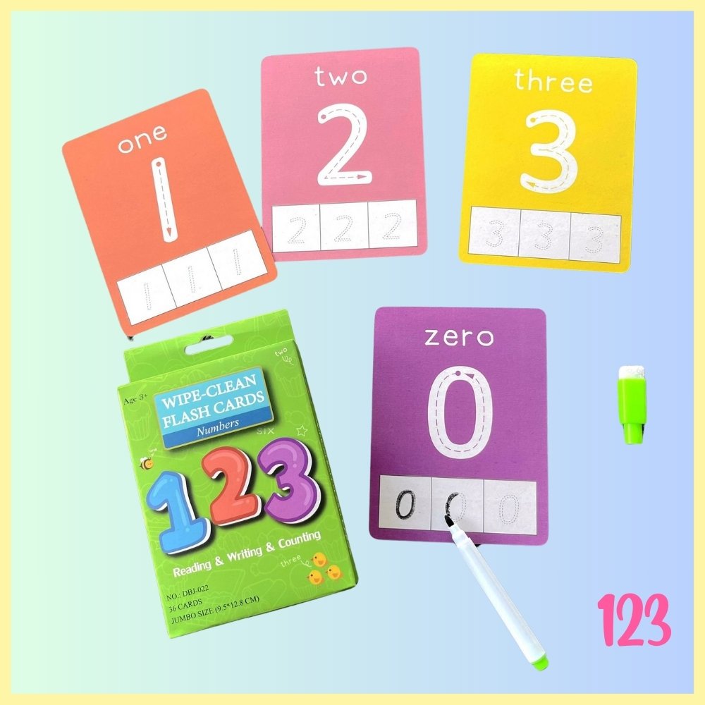 wipe clean flash card