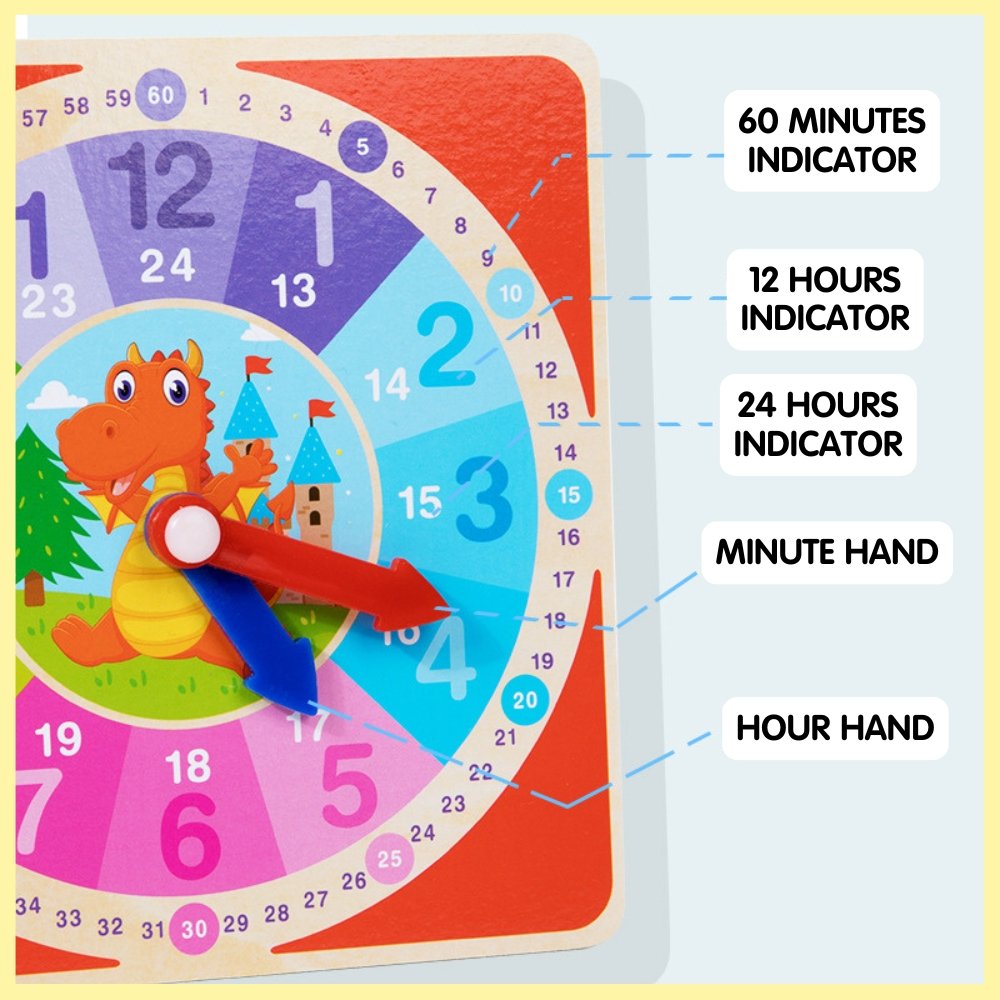 Wooden Learning Clock
