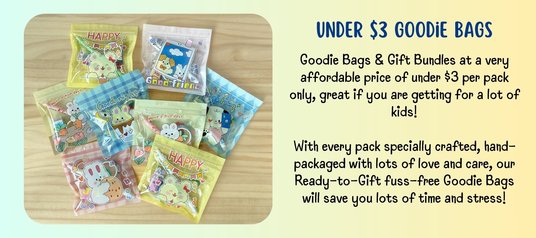 under $3 goodie bags collection-Bash Party Store